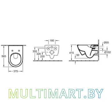 Унитаз Villeroy & Boch Subway 2.0 (5614R0R1P) картинка 4